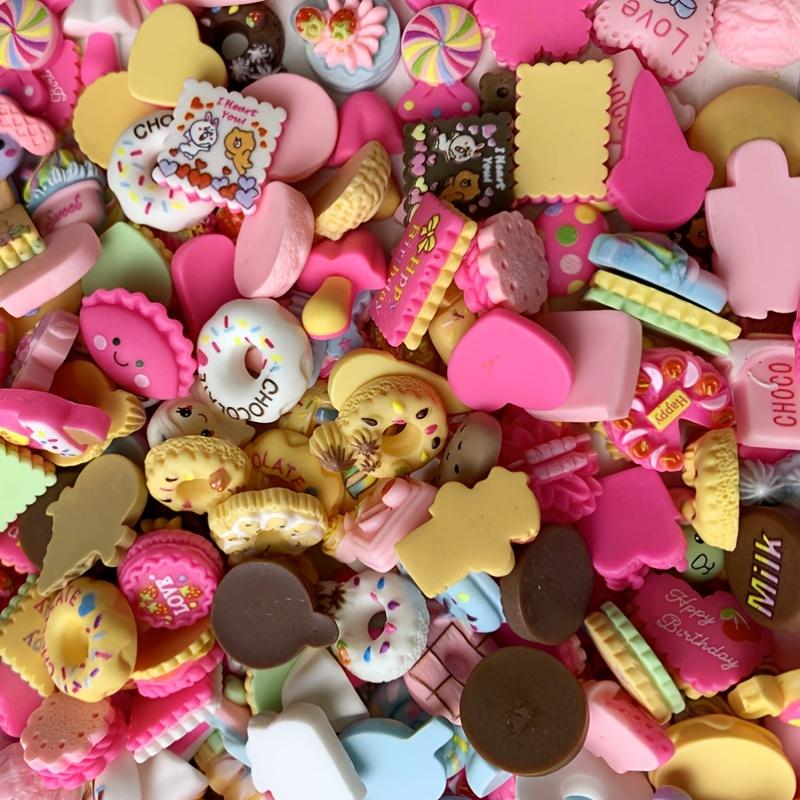 15 Pcs/Bag Mixed Style Color Resin Biscuit Food Nail Art Phone Case Hairpin Fridge Handmade DIY Charms Accessory Decoration