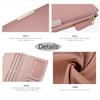 Mokoze Women's Zipper and Magnetic Closure WalletClutch Bag with Long Bifold Coin Purse, Size Small, Pink, Contemporary Style