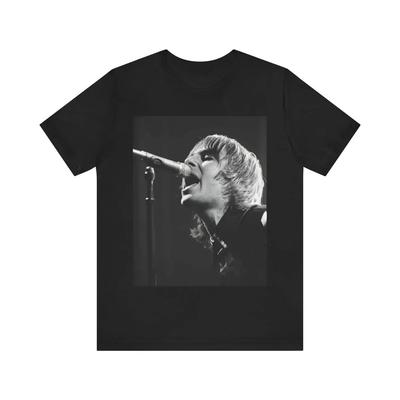 Sommer Herren Oasis Band Charakterdruck T-Shirt, ein neuartiges und retro Kurzarm-Outfit, ein Geschenk für Y2k-Fans