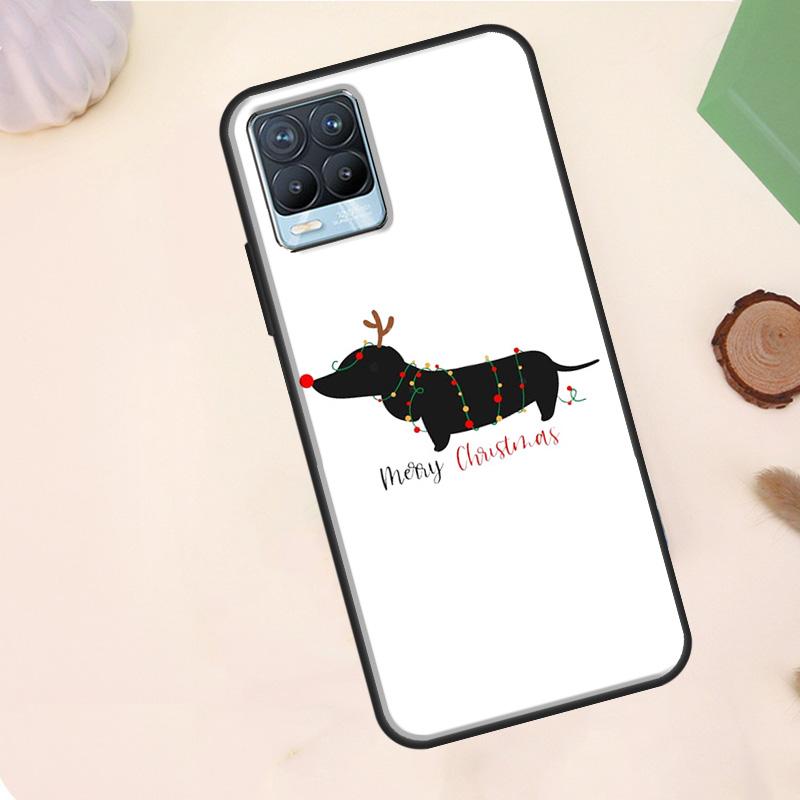 Dachshund Silhouette Dog Case For Realme C75 C63 C61 C55 C51 C53 C35 C65 C67 C71 11 12 13 14 15 Pro Plus GT6 GT7 Pro