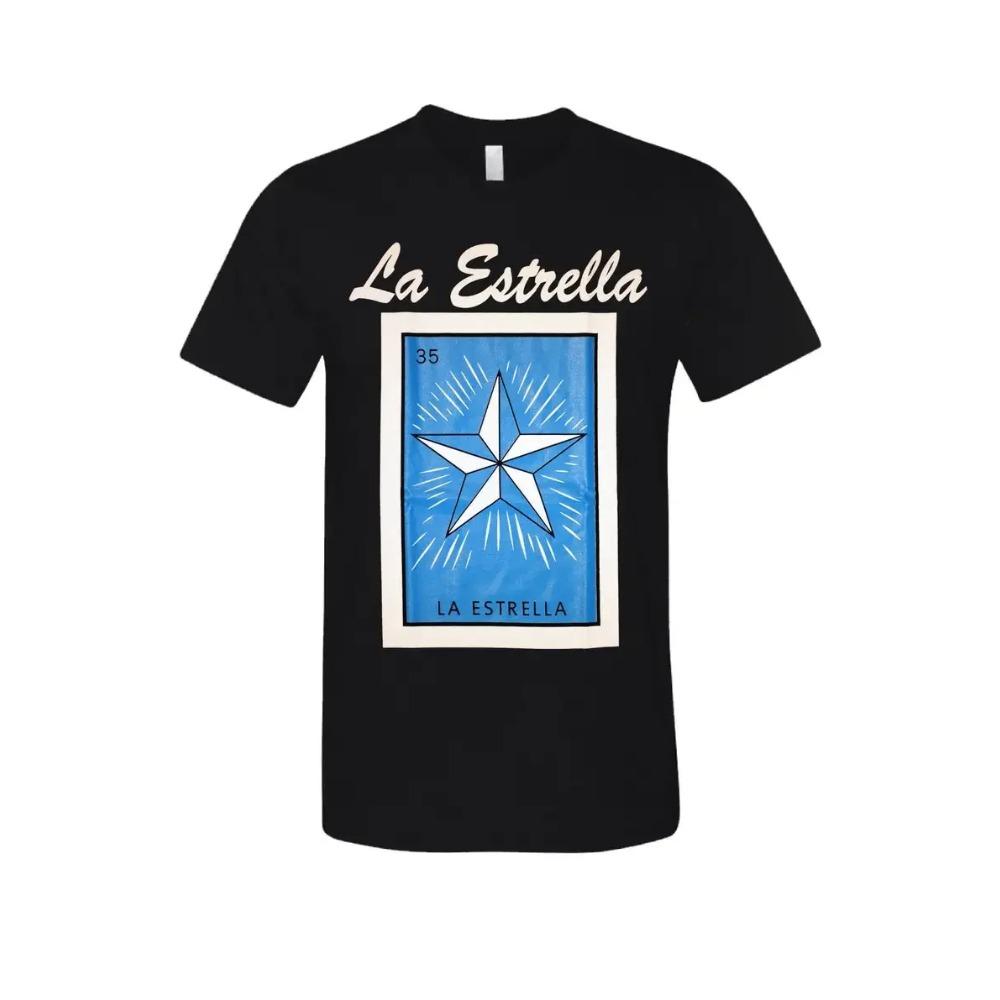 

Футболка La Estrella Loteria Mexican Bingo Новинка Смешная Семейная Футболка Черная Новая XXXXXL