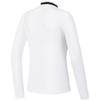FILA Golf Series Comfortable Soft Stand Collar Long Sleeve T-Shirt Women Tops Jade-White A11W445221F-WT