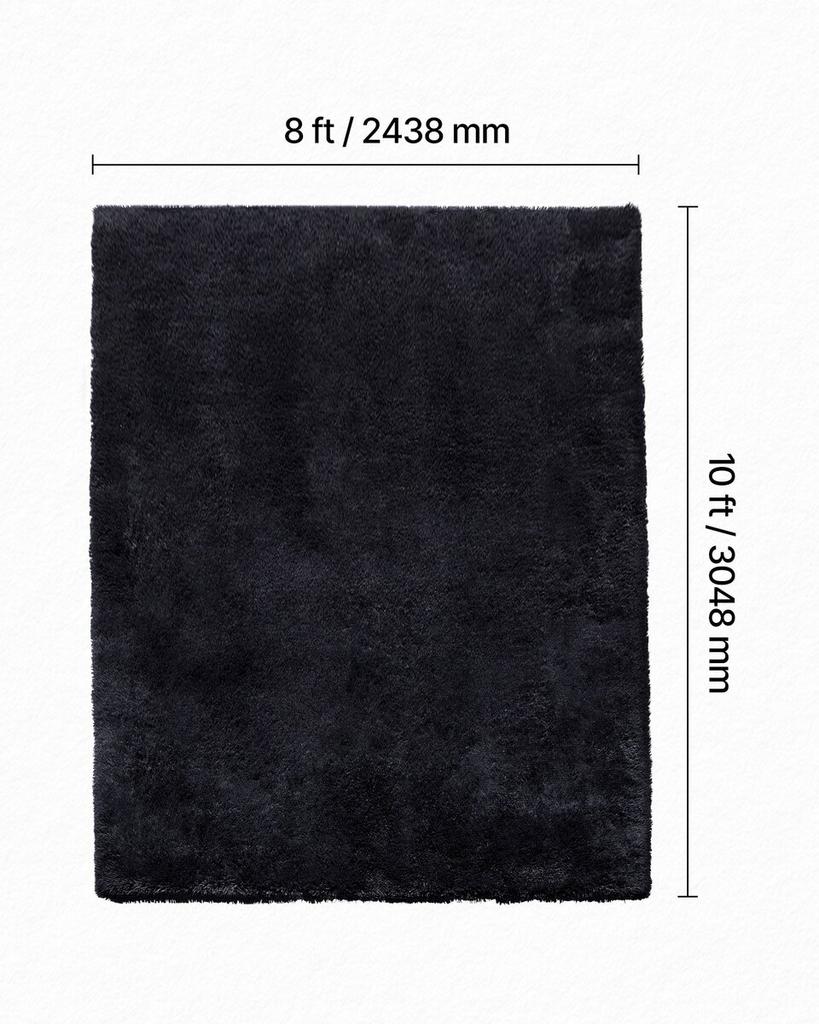 Indoor Plush Area Rugs, 2.44 X 3.05m Soft Plush Carpet, Furry Shag Area Rugs for Living Room, Bedroom, Sunroom, Modern Home Decor Aesthetic,