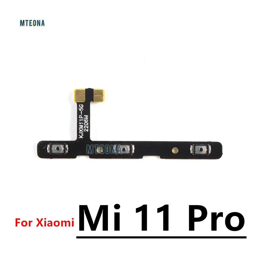 Side Button Switch Volume Key Power On Off Flex Cable Parts For Xiaomi Mi 12 10 10T 11 Lite Pro Ultra Note Poco M3 X3
