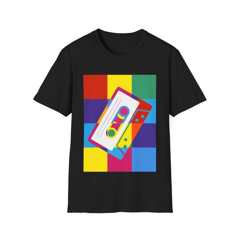 Cassette Tape Pop Art T-Shirt, 80s Music, Retro Music, 90s Kid, Old School Music