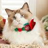 Kitten Collar Soft Christmas Neckwear Cat Puppy Decor Collar For Decoration Festival Adoration Family Celebration Home Fun