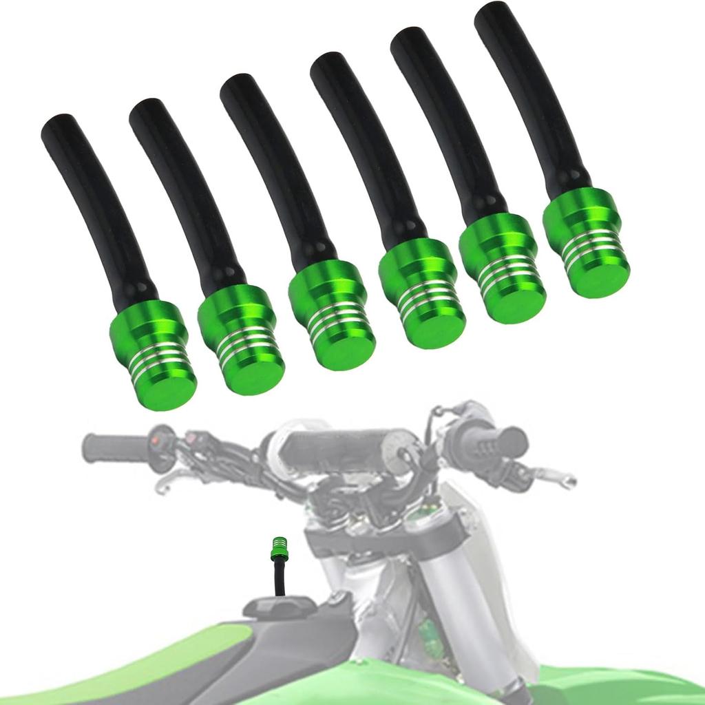 Motorcycle Gas Cap Vent Hose 6PCS Fuel Tank Tube Breather CNC for CRF50 CRF110 CFR125 CRF150 CRF250 CRF450 XR50 XR150 TRX90 TRX250 Dirt Pit Bike ATV