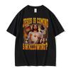 2026 New Funny Jesus Meme 100cotton Unisexs Shirt Vintage ONeck Short Sleeve Harajuku WoUnisexs Summer Fashion Tshirt
