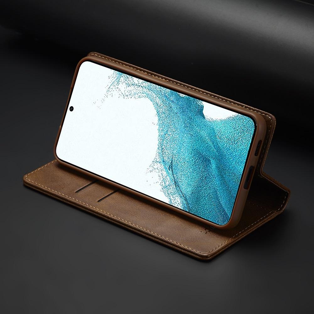 Langlebigere Lederhülle für Samsung Galaxy S23 S22 S21 S20 Ultra FE S10 S9 Plus Flip Cover A13 A53 A52S RFID-Schutz
