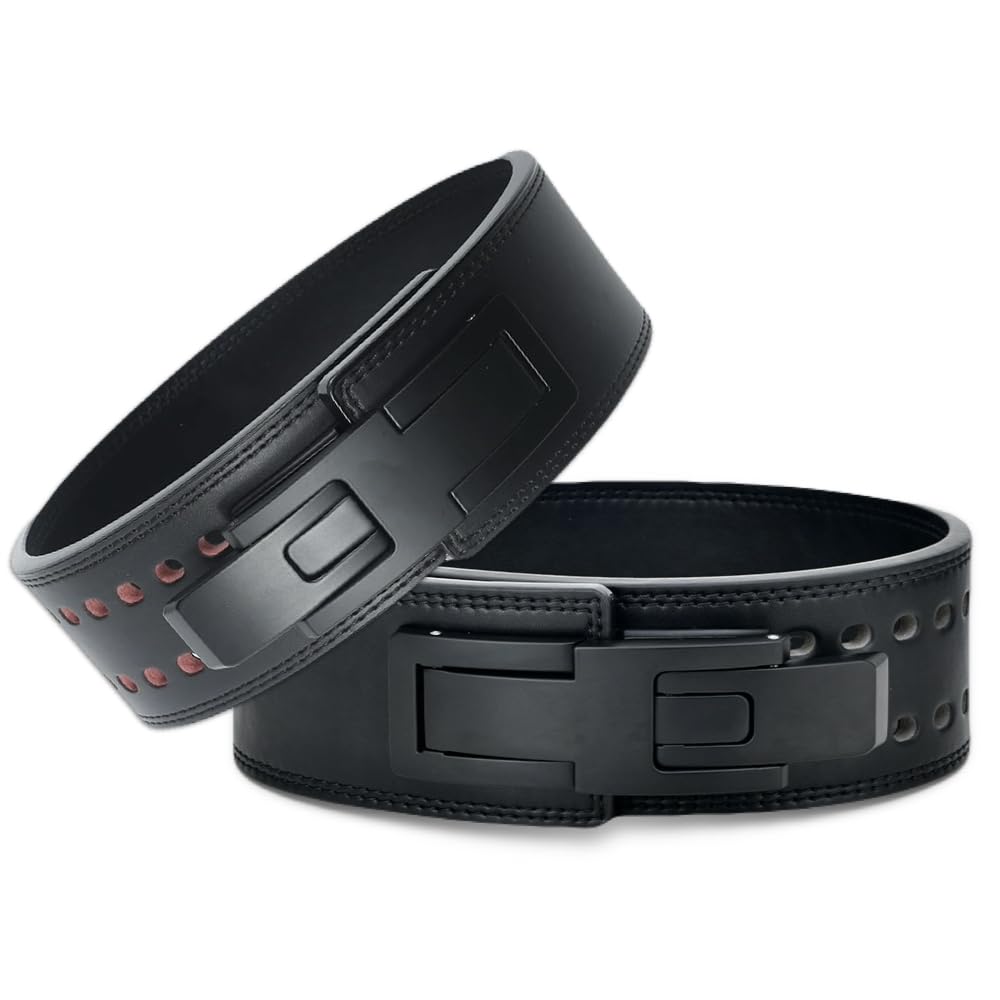 

Тренировочный лифтинговый ремень 13 мм 10 см с рычагом, силовой, черный, ремень, толстый, широкий, действие, тяжелая атлетика, кожаный, с застежкой в одно касание, пауэрлифтинг, тренировочный, (Маленький)