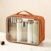 2 size Clear PVC Makeup Bag Large Capacity Waterproof Travel Toiletry Pouch for Women Gym Swimming Cosmetic Storage