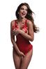 Mistique Red Open Wetlook Bodysuit - Christine