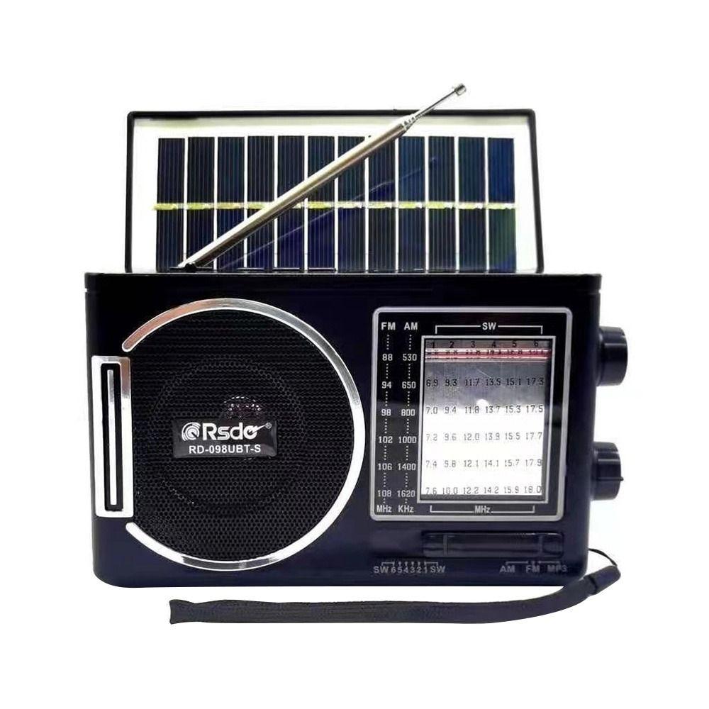 Digital Display MP3 Player Solar Radio Plastic Pocket Radio Player Camping Gadget