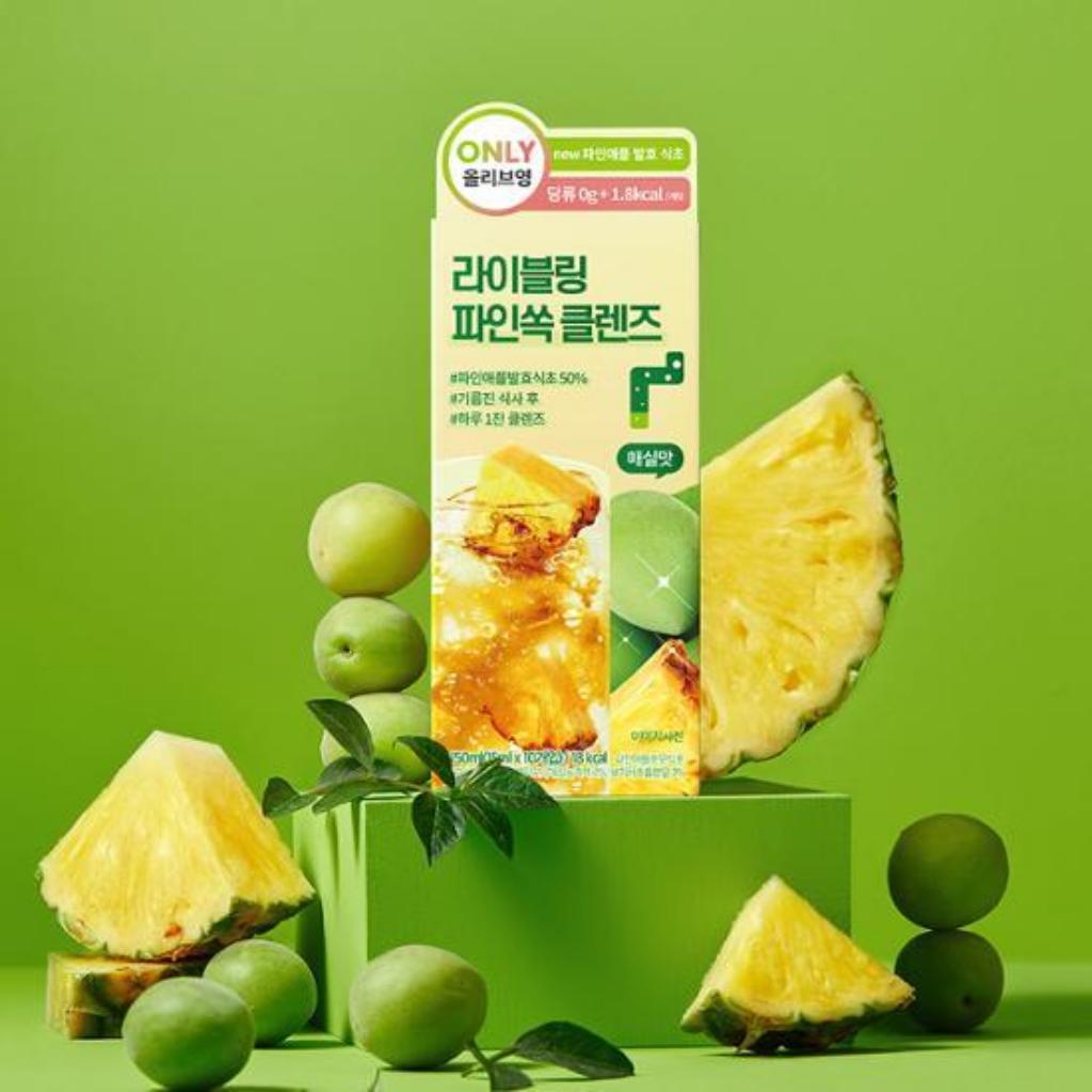 

[LIVELING] Очищающий чай 15 мл x 10 шт. 4 вида Pineapple