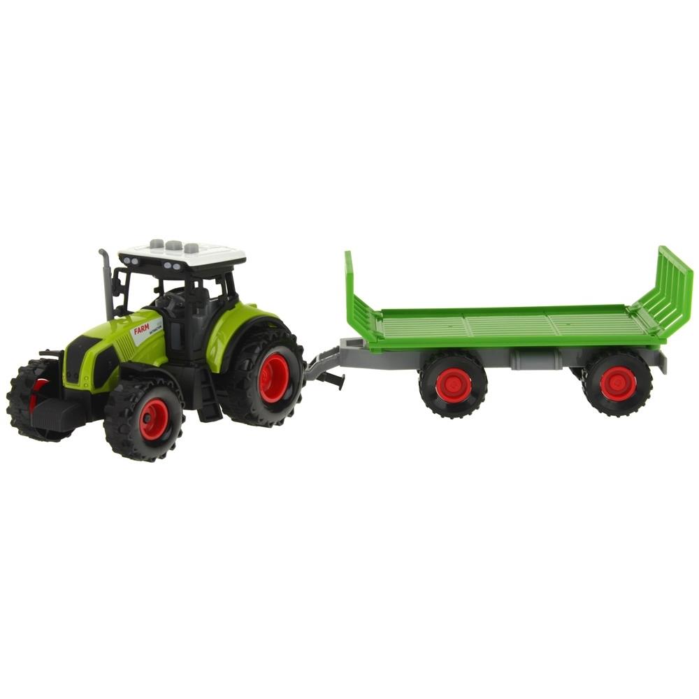 Tractor Tractor Agricultural Machine Trailer Straw Transport Light Sound