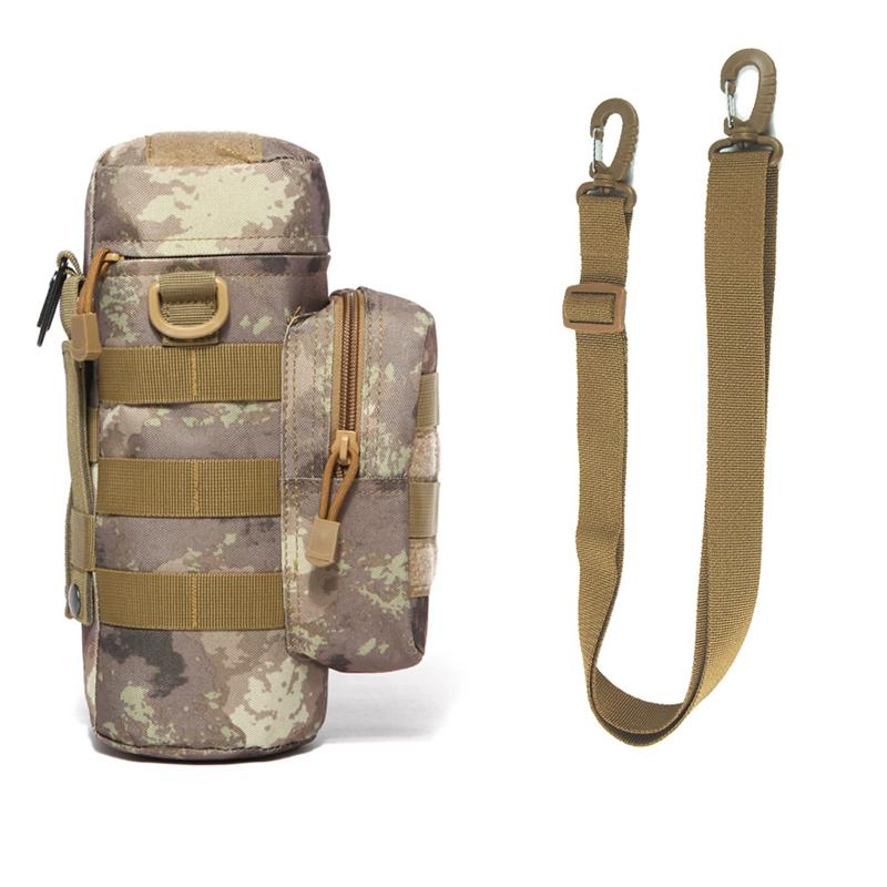 Tactical Molle Water Bottle Bag Pouch Holder Outdoor Travel Camping Hiking Cycling Fishing Hunting Water Bottle Kettle Carrier