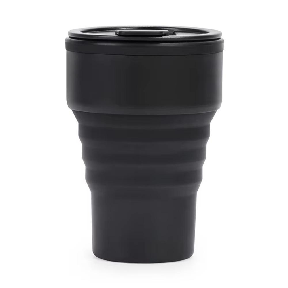 with Lid Collapsible Cups with Lid Silicone Portable Travel Tumbler Folding Coffee Cup Dining