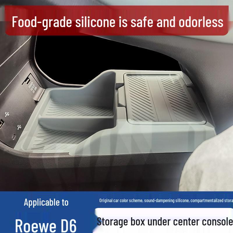 Silicone Storage Box for 2025 Roewe D6 (Excludes Premium Edition) - Center Console Interior Mod.