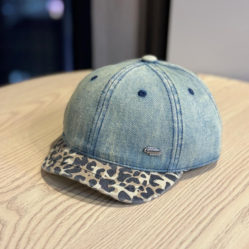 Korean Style Retro Short Brim Hat for Men and Women Denim Old Soft Top Japanese Color Matching Small Brim Workwear Short Brim Peaked Hat Trendy