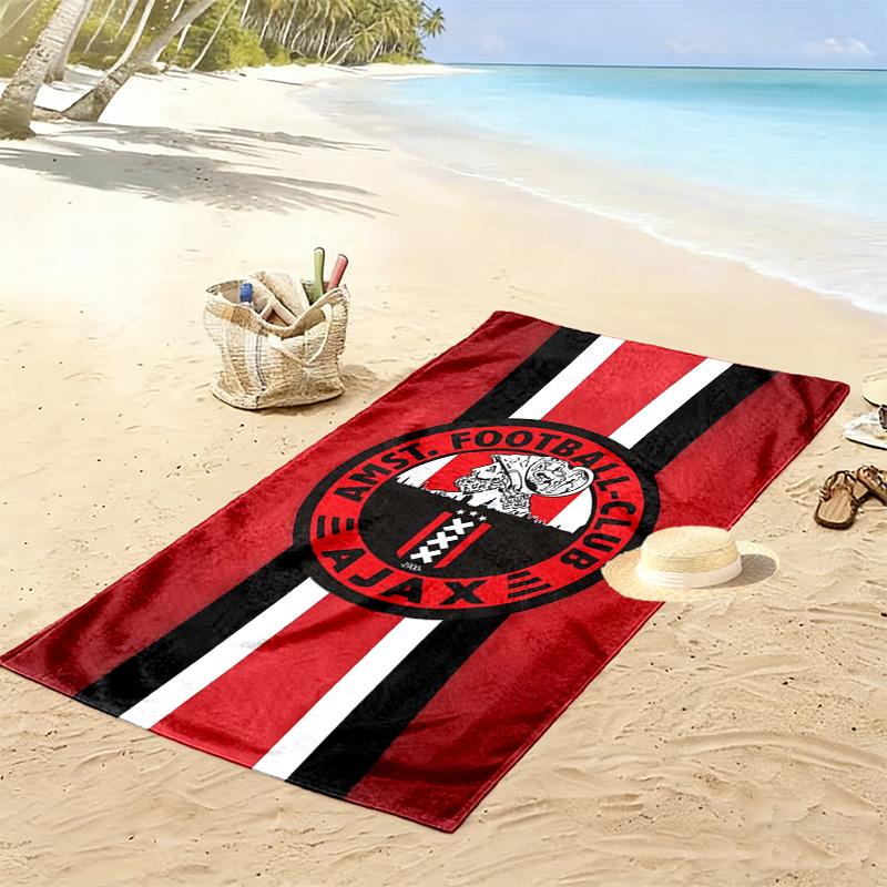 AFC Ajax Print Strandtuch, Großes Weiches Schnelltrocknendes Handtuch für Strand Camping Schwimmen