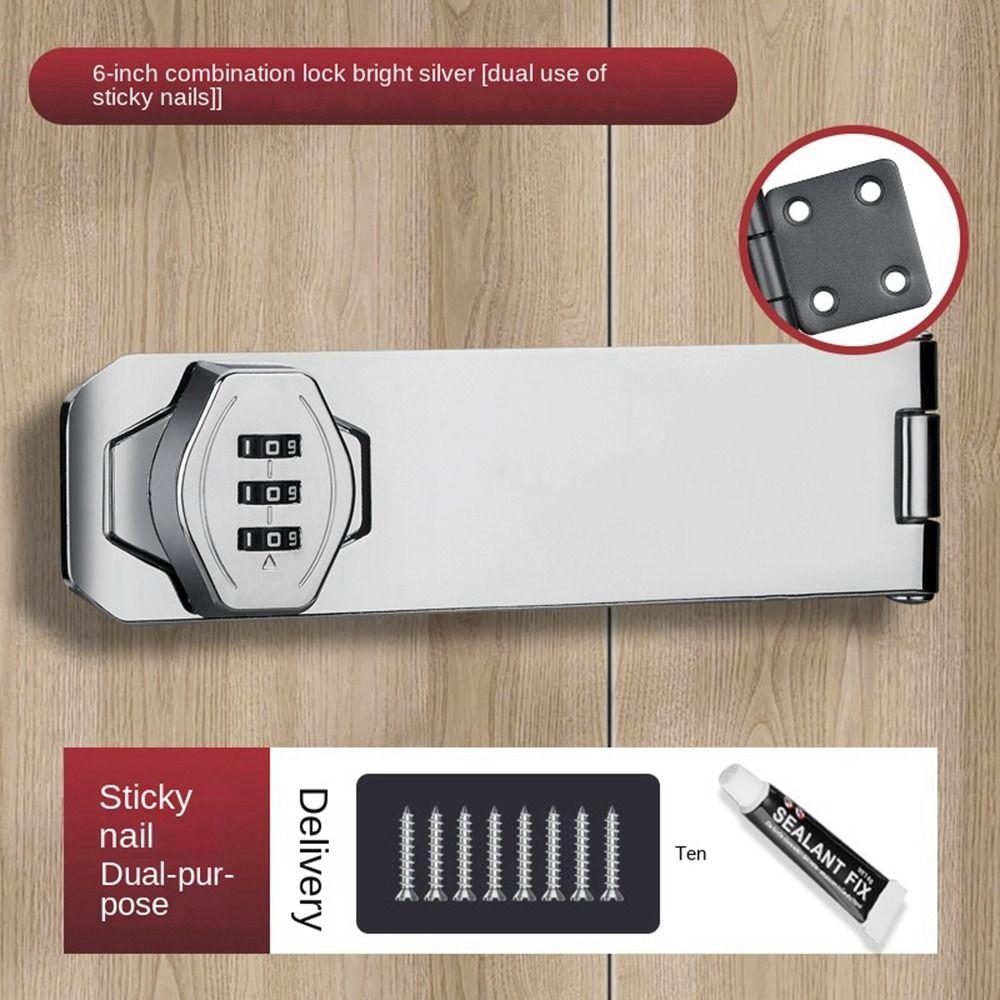 Zinc Alloy Combination Coded Lock 3 Digit Coded Window Stoppers New Cabinet Password Locks  Cabinet