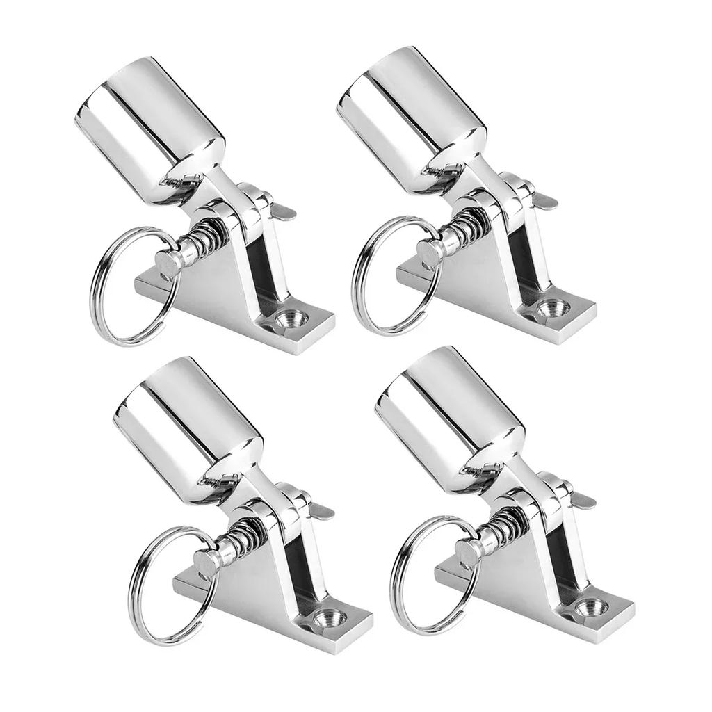 Boat Bimini Top Eye End Cap Fits 3/4 Inch (19mm) with Bimini Top Deck Hinge, Marine Hardware Bimini Top Fitting