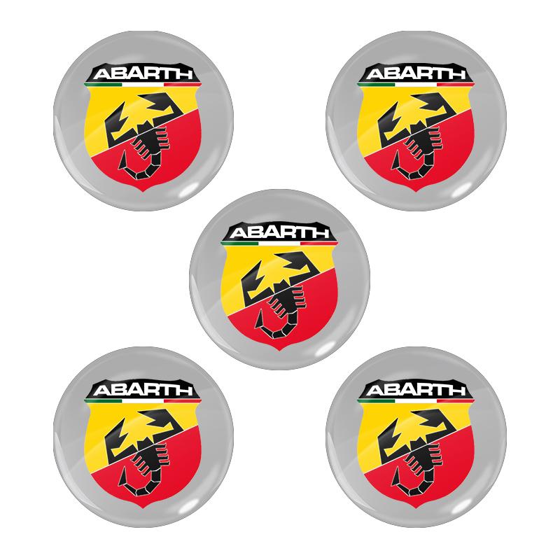 14mm Auto Logo Aufkleber für Auto Fernbedienung Schlüssel Emblem Abzeichen für Abarth Punto 500 Tipo Stilo Palio Bravo Doblo Panda Ducato