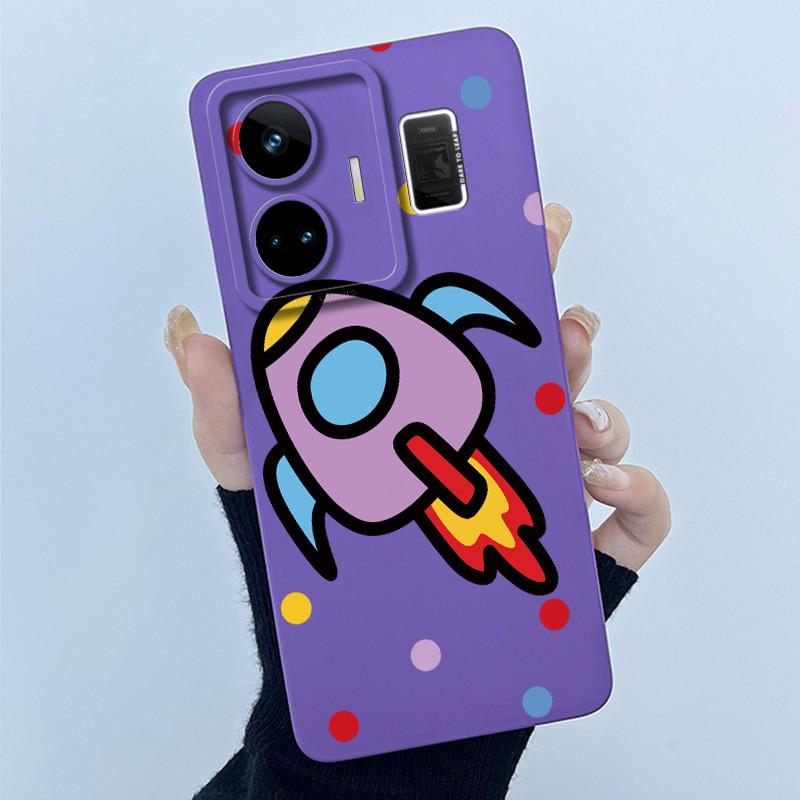 For Realme GT Neo 5 Case Funny Cartoon Cat Bumper Slim Soft TPU Shockproof Phone Case On For Realme GT Neo 5 Neo5 240W 5G Cover