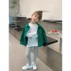 2025 Stylish Korean Autumn Long-Sleeve T-shirt for Big Kids - Pure Cotton with Ripped Design