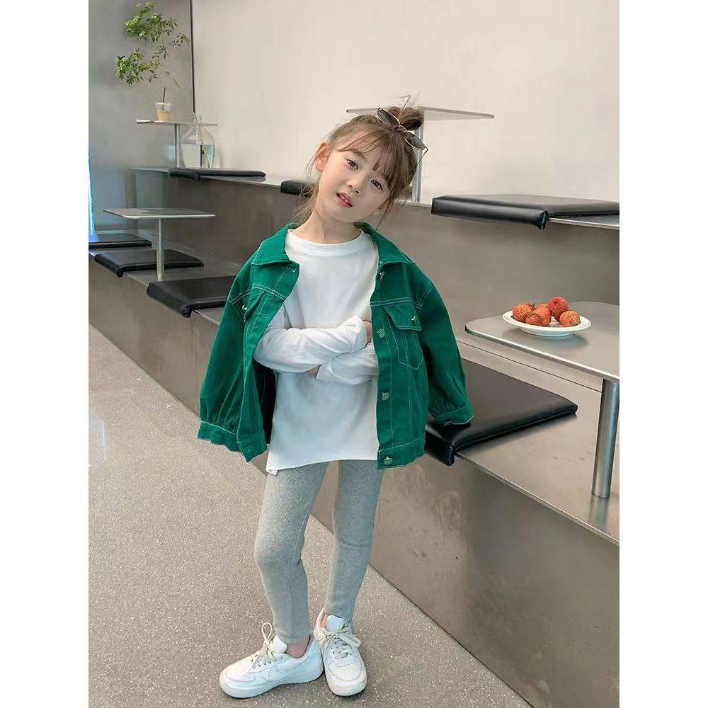 2025 Stylish Korean Autumn Long-Sleeve T-shirt for Big Kids - Pure Cotton with Ripped Design