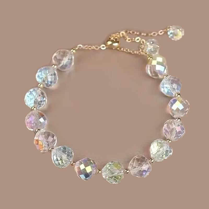 Jiangnan Style Aquamarine & Sandalwood Emotionally Stabilizing Women's Bracelet