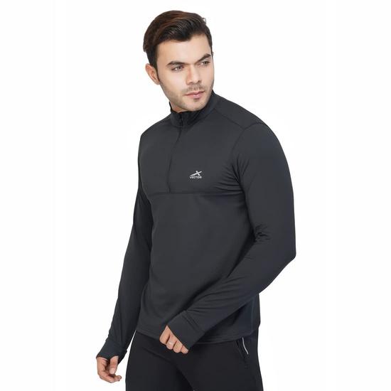 Vector X OMT-130 Men's Ban-Collar Jersey (Black Small )