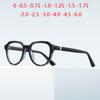 Literary Women Men Oval Myopic Spectacle Blue Light Blocking Student Shortsighted Prescription Glasses 0 -0.5 -0.75 To -6.0
