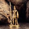 Vintage Brass Spartan Warrior Statue Twelve Types of Rome Soldier Models Figurine Game Props Desktop Ornaments Home Craft Decor