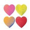 100-500pcs Color Valentine's Day Heart Sticker 1inch Birthday Party Gift Packaging Seal Sticker Baking Label