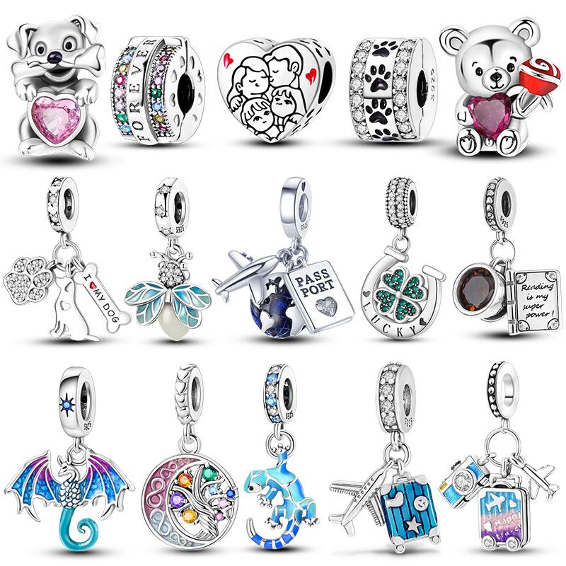 Charms Copper For Woman Beads Fit Original Pan Bracelet Making Dangle Charm Fashion Jewelry Pendants