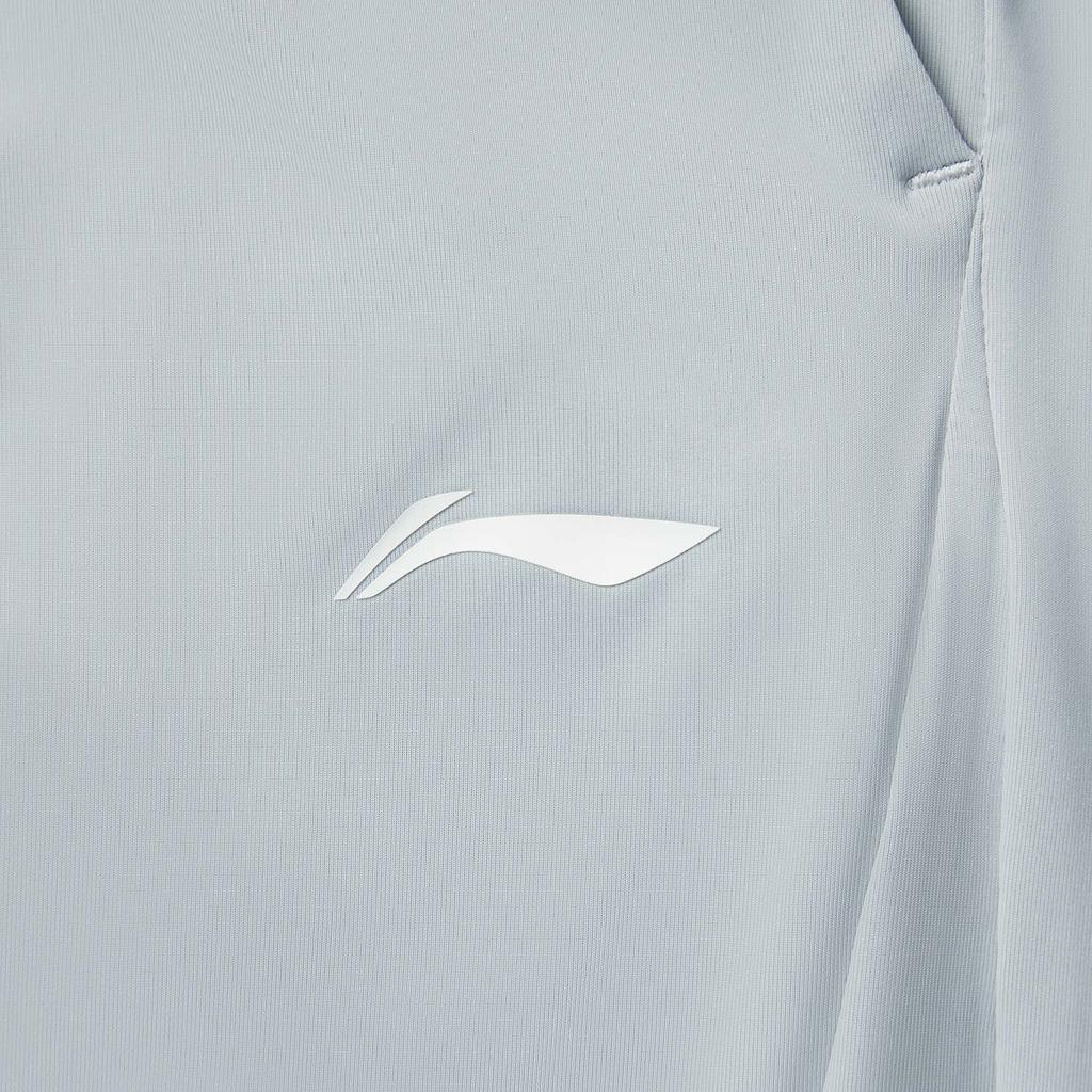 Li Ning Fitness Series Solid Color Mid Waist Ice Silk Quick Dry Cool Comfortable Breathable Versatile Tapered Knit Sports Pants Women pants AKYV184-2