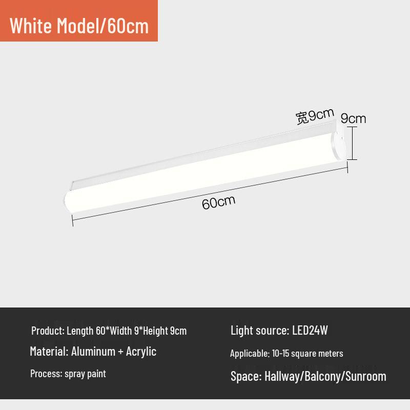 Minimalist Modern Waterproof Wall & Ceiling Light for Indoor/Outdoor Spaces