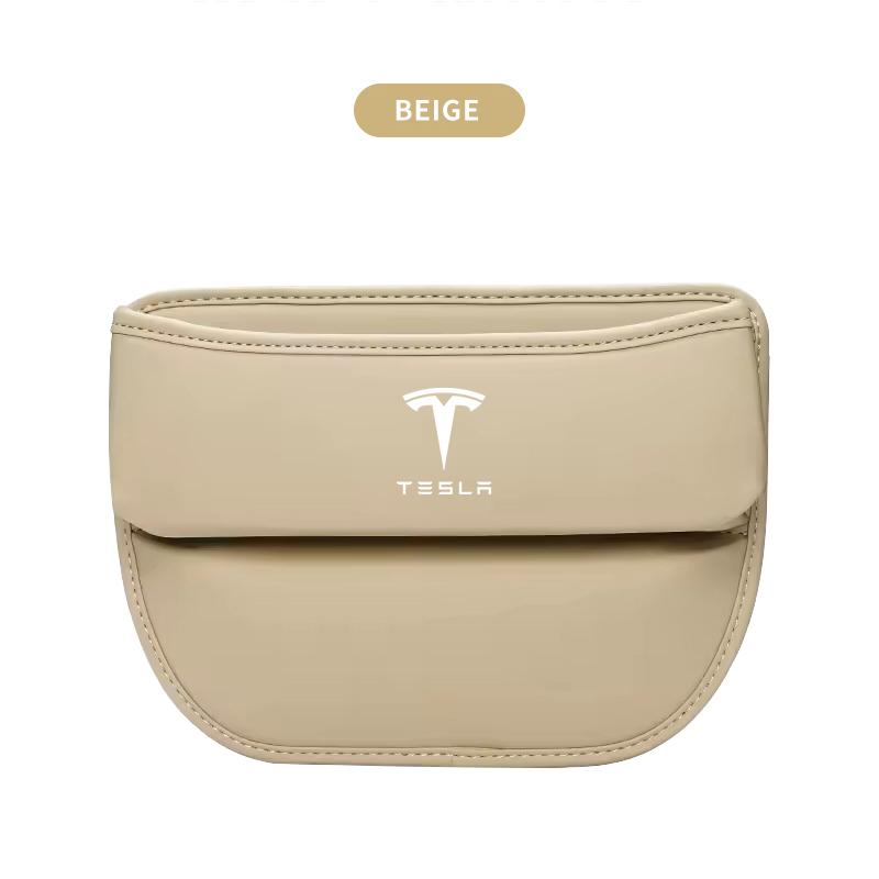 

Car Seat Crevice Organizer Box Card Key Phone Storage Bag For Tesla Model-Y Model-3 Model-X Model-S Cybertruck Roadster SpaceX