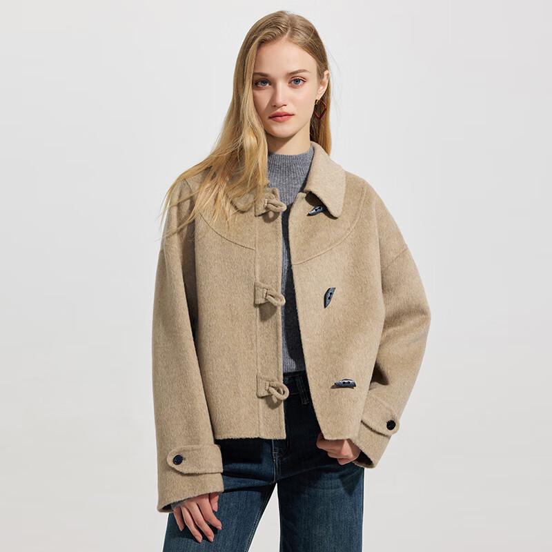 

Шету Двустороннее короткое пальто из шерстяной смеси S