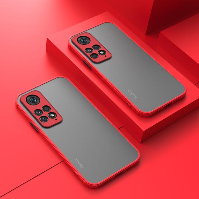 

Противоударный чехол LOVECOM для телефона Xiaomi Redmi Note 11 Pro 10 Pro 9 Mi 12 12X Mi 11T Pro, мягкий чехол из ТПУ с жесткой задней панелью для телефона Redmi Note 11Pro 5G красный