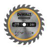 Circular Saw Blade - Dewalt - 115x95mm - 24 Atb Teeth - Hook Angle 20
