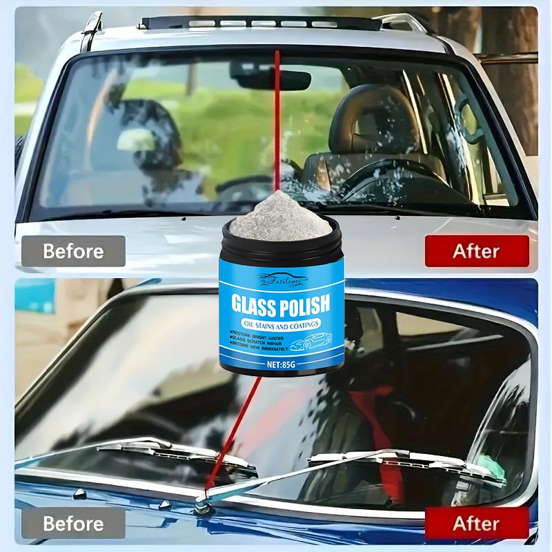 High-quality 85g Glass Polishing Powder, Repairs Minor Scratches On Glass, Improves Glass Clarity, Suitable for Home and Automot