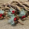 Pick Party Table Decoration Home Fake Berries Artificial Pine Pick Christmas Wreath Decor Ornaments