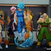 40cm/15.75inch Drogan Boll Z Vegetto Figure 3 Heads Replace Super Saiyan Action Figure Gk Statue Collection Model Toys Gifts