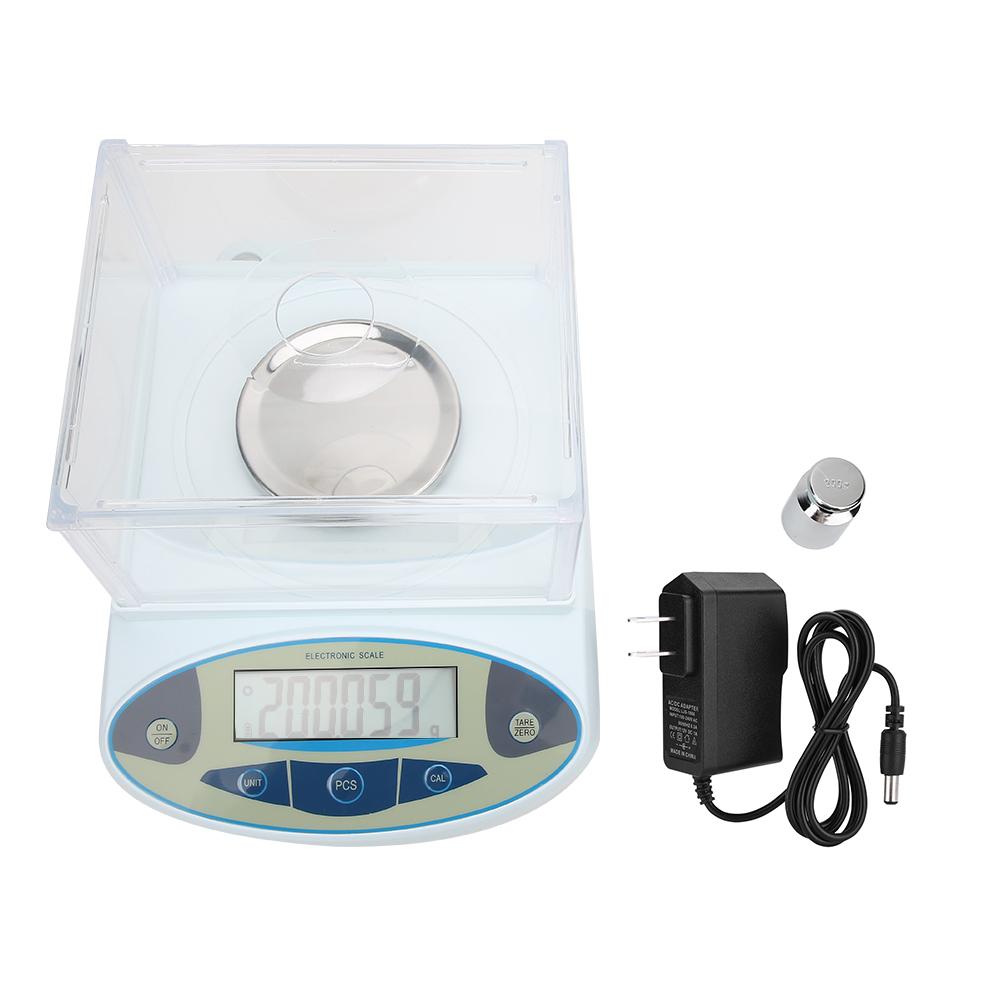 500g X0.01g Lab Analytical Precision Balance Electronic Scale with 200g Weight