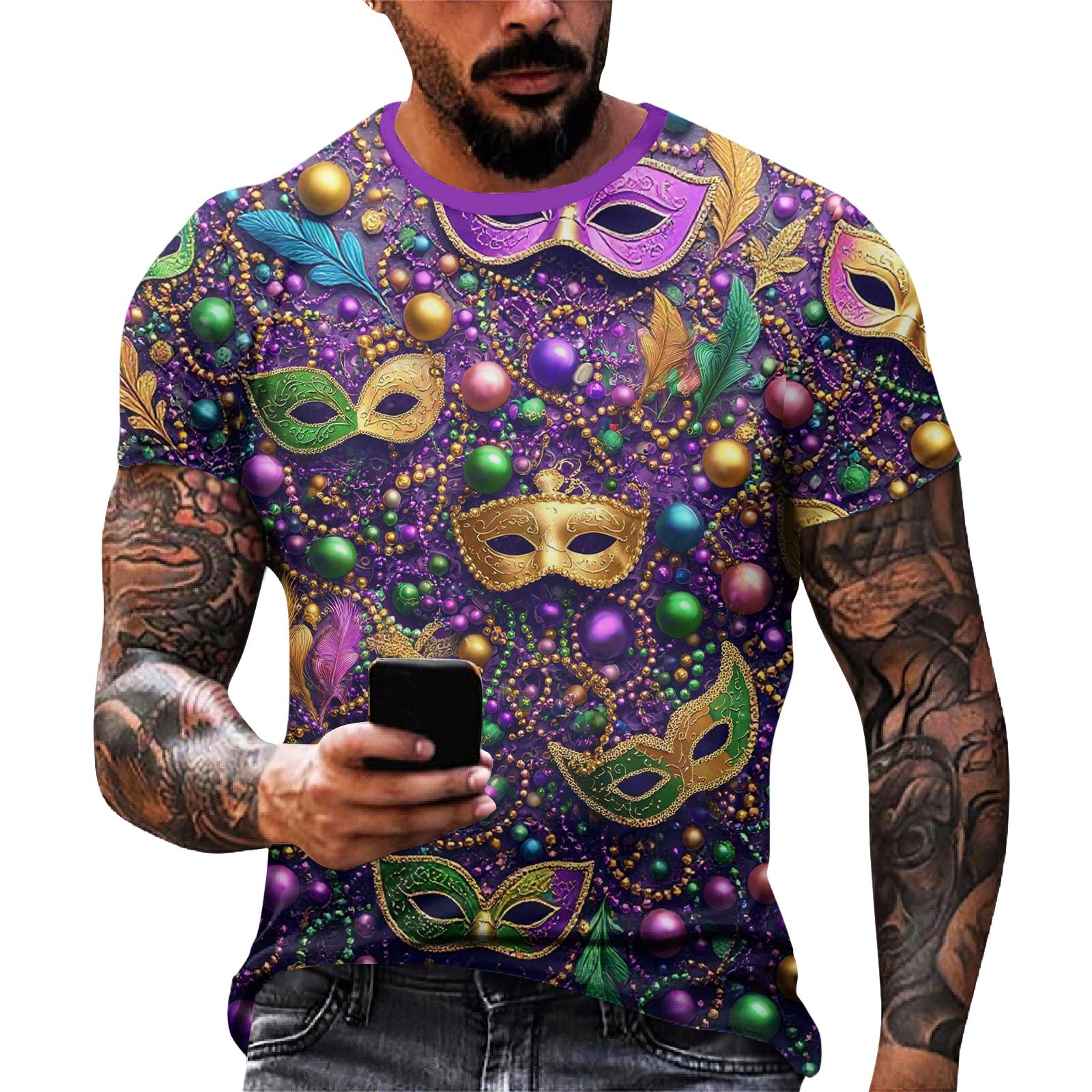 Men s Casual Round Neck Short-Sleeve T-Shirt XXXXXL