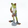 Cute Cartoon Frog Statue Mopping The Floor Frog Figurines Tabletop Ornament Personalized Home Office Animal Model Decoration