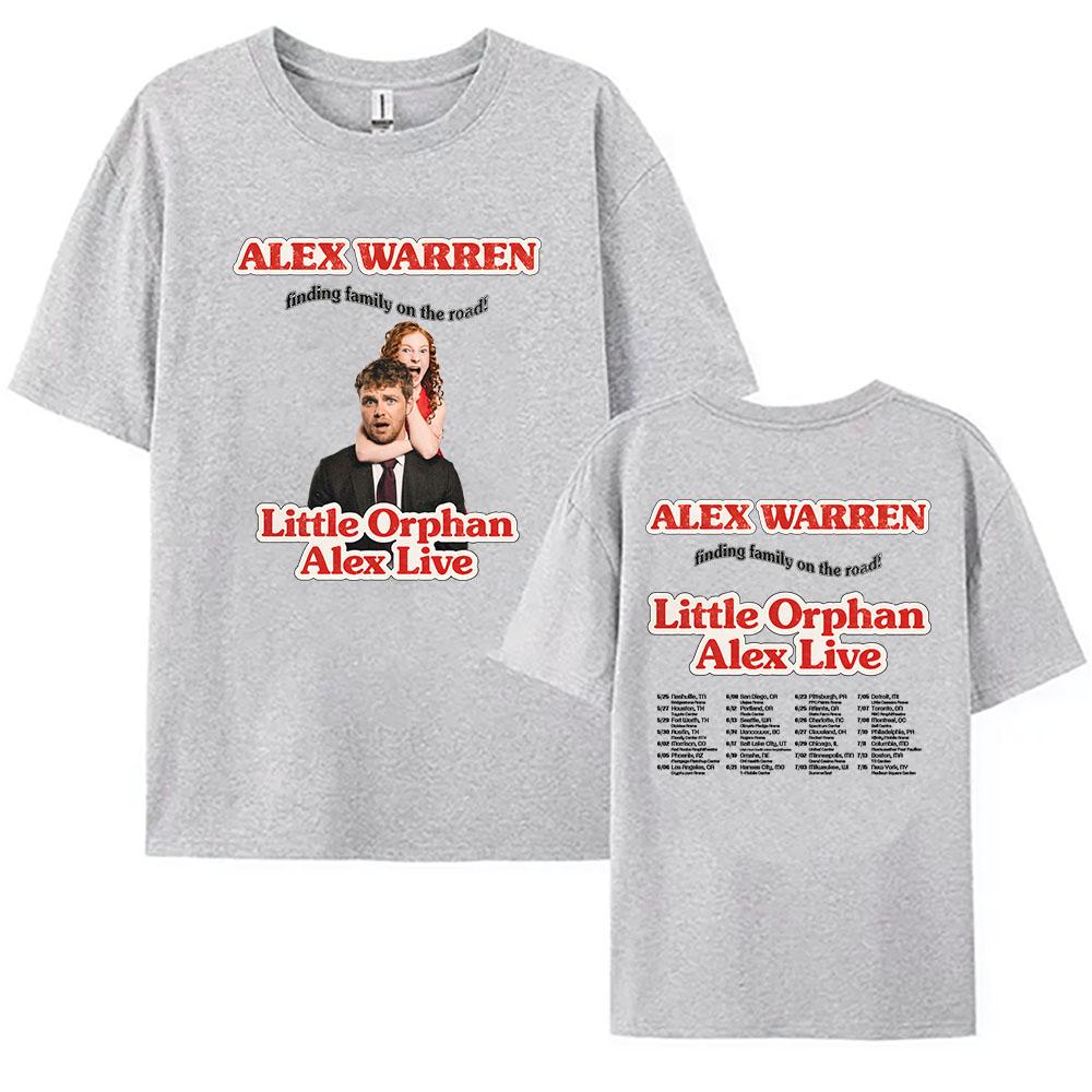 Little Orphan Alex Live T-shirt ALEX WARREN Finding Family on The Road Tshirt Short Sleeve Cotton Loose T Shirt Print Tee