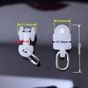 30 Pieces of Nano Curtain Track Plastic Silent Roller Shower Curtain Hook and Loop Curtain Hardware Accessories